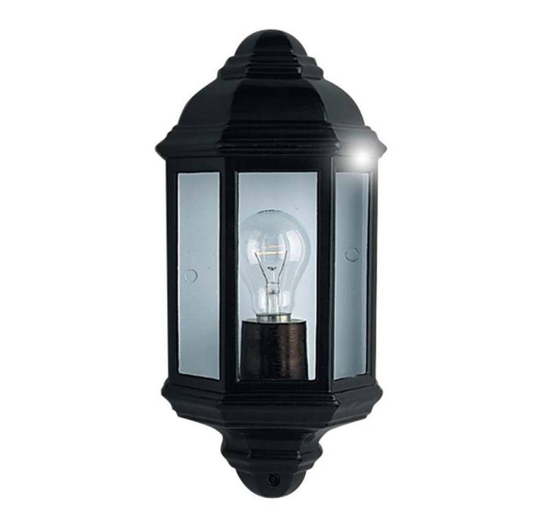 Searchlight Außen-Wandleuchte, Leuchtmittel nicht inklusive, Wand Spot Lampe Leuchte Schwarz Alu Außen Veranda Terrasse Hof Weg von Searchlight