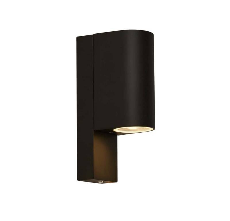 Searchlight Außen-Wandleuchte, Leuchtmittel nicht inklusive, Wandleuchte Außenlampe Hauswandleuchte Alu schwarz Glas Gartenleuchte von Searchlight