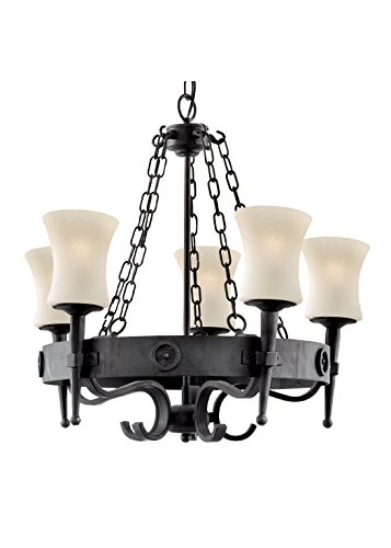 Searchlight Cartwheel 0815-5BK 5 Traditional Pendant von Searchlight