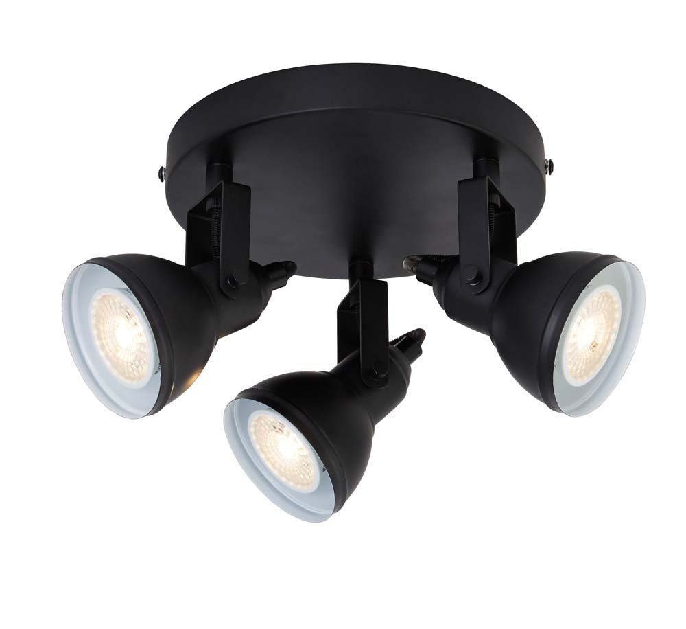 Searchlight Deckenleuchte, LED-Leuchtmittel fest verbaut, Deckenleuchte Deckenlampe Wohnzimmerlampe Spotleuchte Metall Schwarz D Searchlight Deckenleuchte, LED-Leuchtmittel fest verbaut, Deckenleuchte Deckenlampe Wohnzimmerlampe Spotleuchte Metall Schwarz D von Searchlight