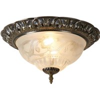 Searchlight Deckenleuchte messing Stahl Glas B/H/L/D: ca. 33x17x33x33 cm E14 2 Brennstellen Searchlight Deckenleuchte messing Stahl Glas B/H/L/D: ca. 33x17x33x33 cm E14 2 Brennstellen von Searchlight