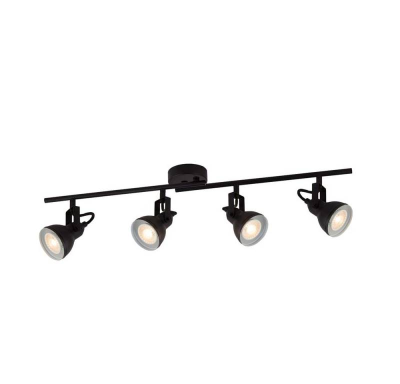 Searchlight Deckenspot, LED-Leuchtmittel fest verbaut, Deckenleuchte Deckenlampe Spotleuchte Wohnzimmerlampe Stahl Schwarz von Searchlight