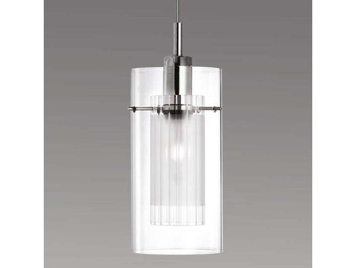 Searchlight Dekorative Hängeleuchte Duo 1, 1-flammig für Wohn & Esszimmer - Transparent - Modern - Glas von Searchlight