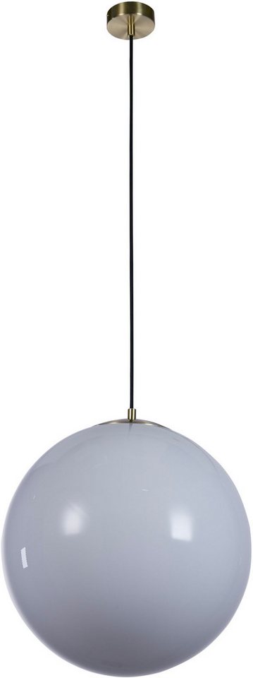 Searchlight Hängeleuchte Atom II Pendant - Satin Brass & Opal Glass, Leuchtmittel wechselbar von Searchlight