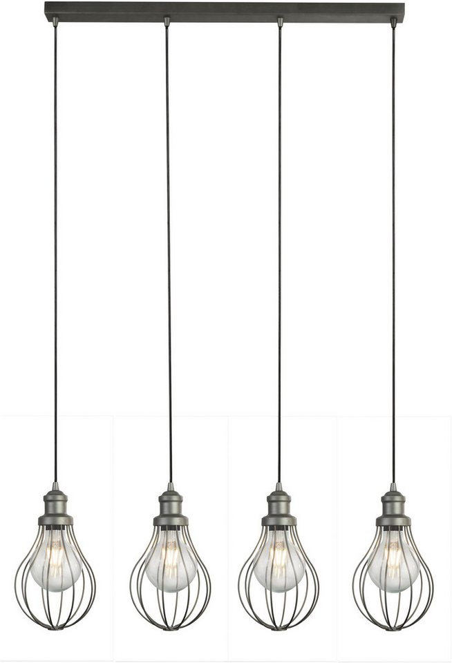 Searchlight Hängeleuchte Balloon 4Lt Bar Pendant - Pewter Metal, Leuchtmittel wechselbar Searchlight Hängeleuchte Balloon 4Lt Bar Pendant - Pewter Metal, Leuchtmittel wechselbar von Searchlight