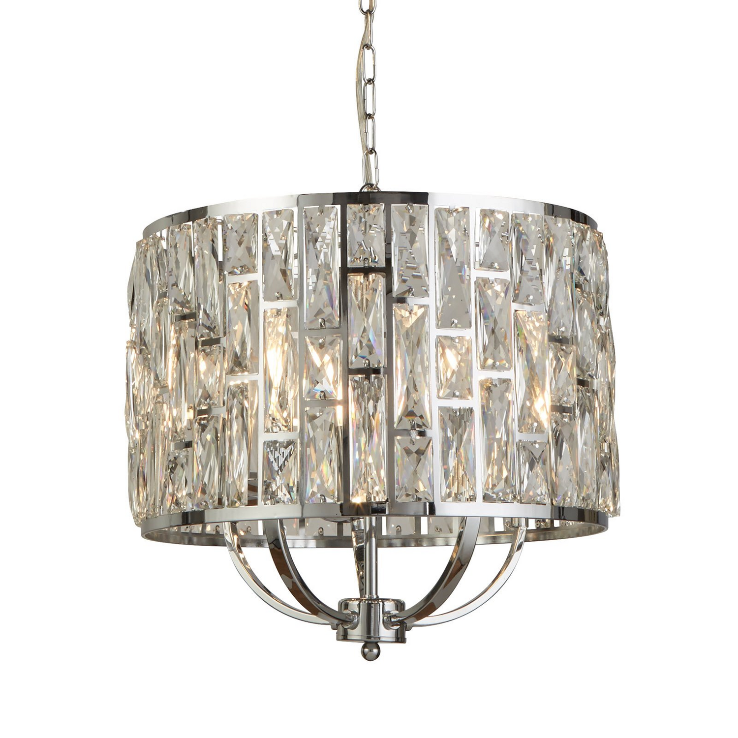 Searchlight Hängeleuchte Bijou Mit Kristallglasschirm ø 44 Cm Chrom Schirm Lampe B-Ware Searchlight Hängeleuchte Bijou Mit Kristallglasschirm ø 44 Cm Chrom Schirm Lampe B-Ware von Searchlight