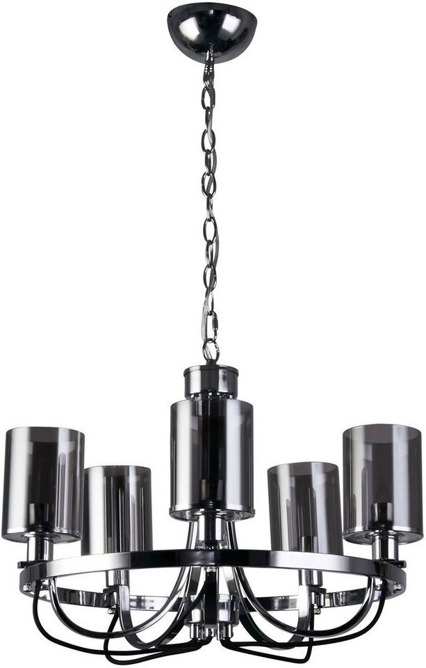 Searchlight Hängeleuchte Hängeleuchte Catalina, 5-flammig, ohne Leuchtmittel, Rauchglas-Optik Searchlight Hängeleuchte Hängeleuchte Catalina, 5-flammig, ohne Leuchtmittel, Rauchglas-Optik von Searchlight