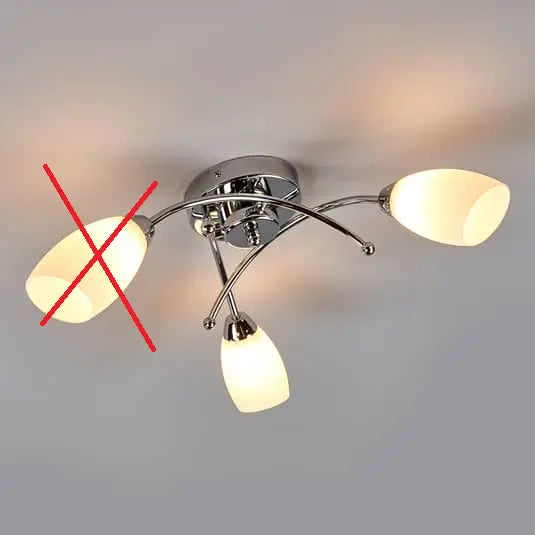 B-Ware Searchlight Herrliche Deckenlampe Opera 3 Fl. Chrom Lampe Siehe Text/Foto B-Ware Searchlight Herrliche Deckenlampe Opera 3 Fl. Chrom Lampe Siehe Text/Foto von Searchlight