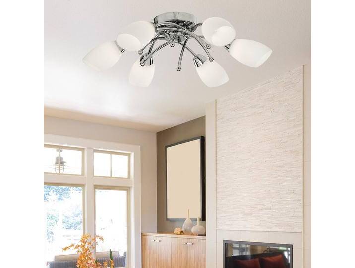 Searchlight Deckenlampe Opera, dimmbar, chrom / silber, für Wohn- / Esszimmer, Metall, Modern, Deckenlampe Searchlight Deckenlampe Opera, dimmbar, chrom / silber, für Wohn- / Esszimmer, Metall, Modern, Deckenlampe von Searchlight