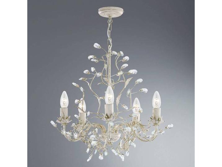 Searchlight Kronleuchter Almandite 5fl., creme-gold für Wohn & Esszimmer - Florentiner - Metall Searchlight Kronleuchter Almandite 5fl., creme-gold für Wohn & Esszimmer - Florentiner - Metall von Searchlight