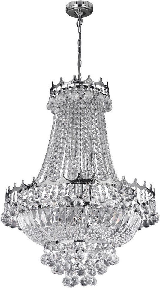 Searchlight Kronleuchter Hängeleuchte Versailles, 9-flammig, ohne Leuchtmittel, Glamourös von Searchlight