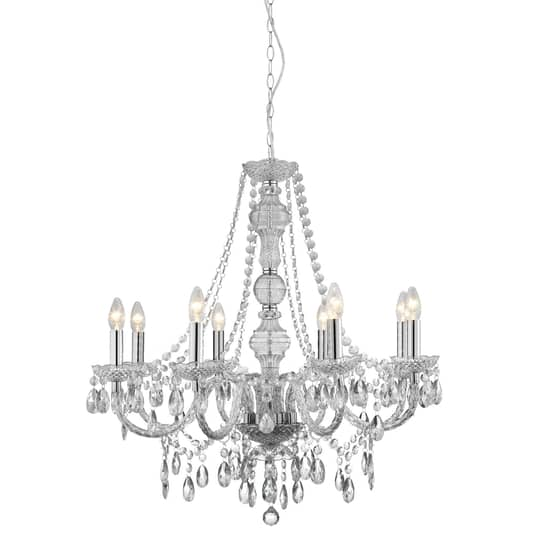 Searchlight Kronleuchter Marie Therese Pendelleuchte Deko Hängeleuchte Chrom 665 B-Ware von Searchlight