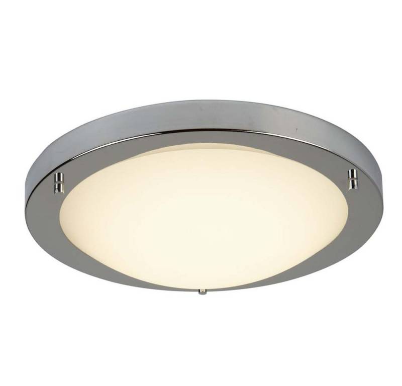 Searchlight LED Deckenleuchte, LED-Leuchtmittel fest verbaut, Warmweiß, LED Decken Lampe Leuchte Silber Weiß Flur Bade Schlaf Wohn Zimmer von Searchlight