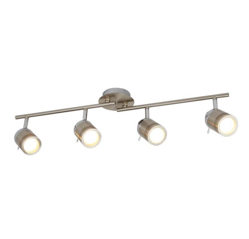 Searchlight LED Deckenspot, Leuchtmittel nicht inklusive, Decken Lampe Leuchte Silber Strahler Flur Bade Schlaf Wohn Zimmer von Searchlight