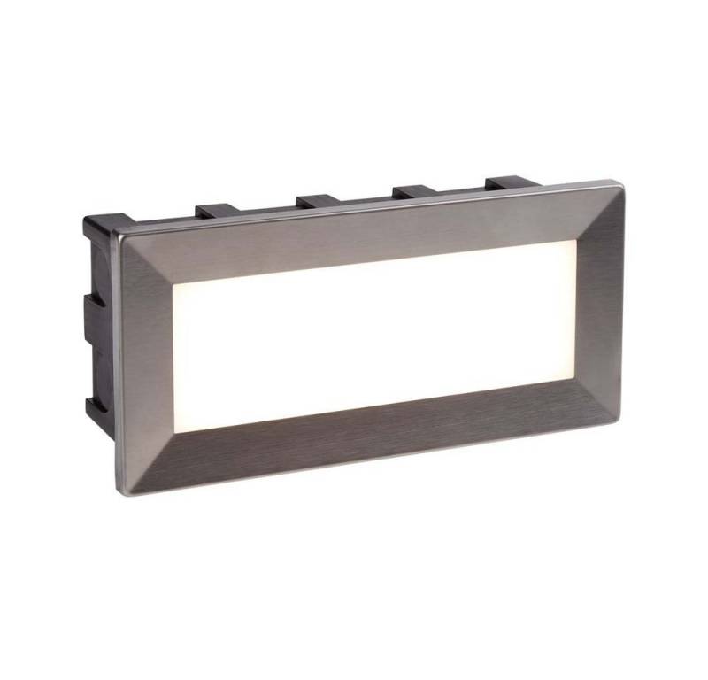 Searchlight LED Einbaustrahler, LED Einbau Strahler Lampe Leuchte Edelstahl Schwarz Außen Terrasse von Searchlight