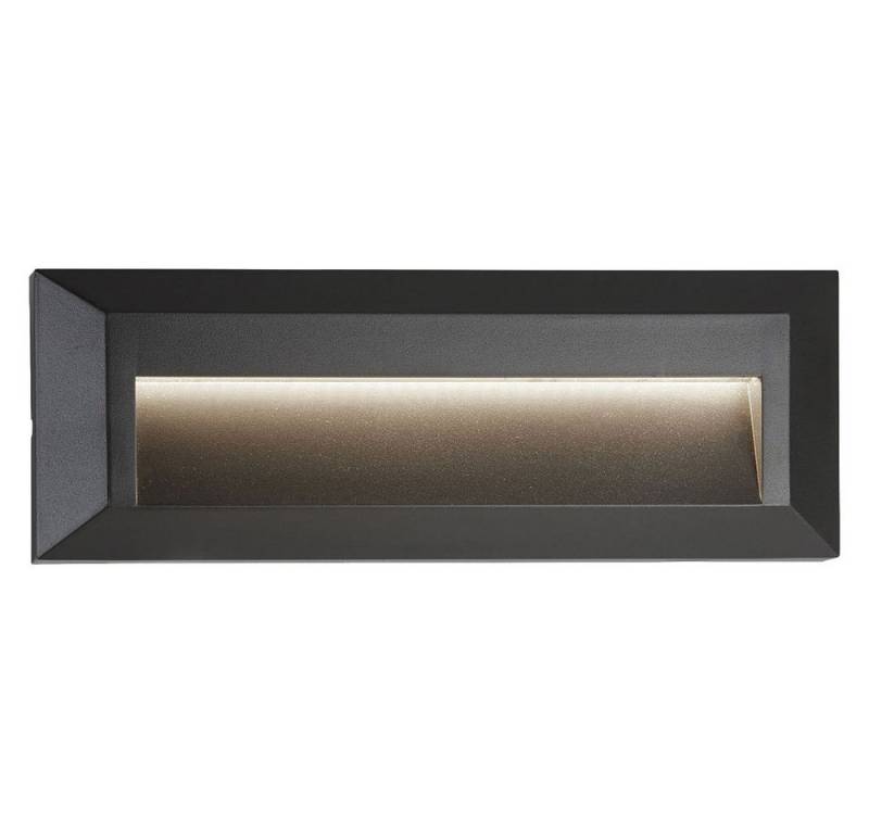 Searchlight LED Einbaustrahler, LED-Leuchtmittel fest verbaut, Neutralweiß, LED Außen Stufen Lampe Wand Leuchte grau Garten Treppen Beleuchtung von Searchlight