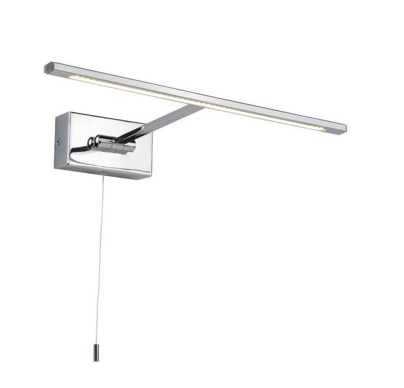 Searchlight LED Wandleuchte, LED-Leuchtmittel fest verbaut, Warmweiß, LED Wand Lampe Lese Leuchte Stahl Chrom Beweglich Bilder Gemälde von Searchlight