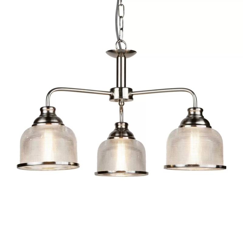 B-Ware Searchlight Pendelleuchte Bistro Ii Silber/Riffelglas Pendellampe Lampe Leuchte B-Ware Searchlight Pendelleuchte Bistro Ii Silber/Riffelglas Pendellampe Lampe Leuchte von Searchlight