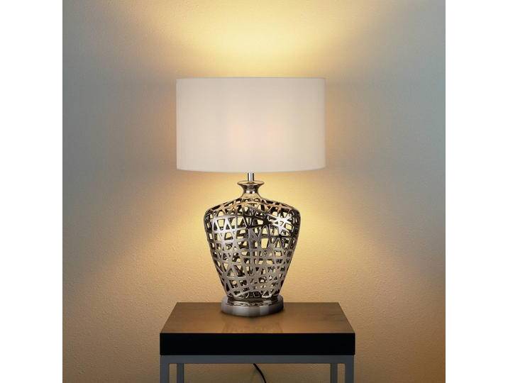 Searchlight Nachttischlampe Network Large, chrom / silber, für Wohn- / Esszimmer, Metall, Modern, Tischlampe Searchlight Nachttischlampe Network Large, chrom / silber, für Wohn- / Esszimmer, Metall, Modern, Tischlampe von Searchlight