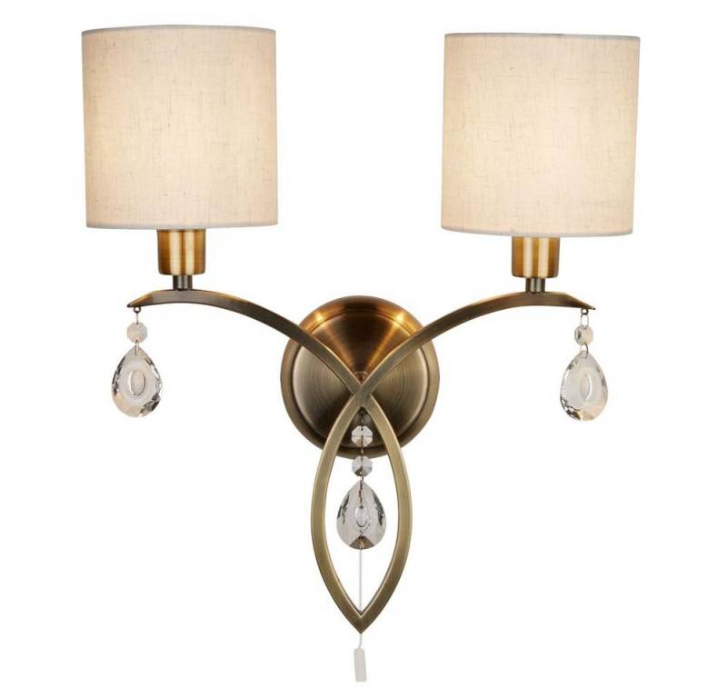 Searchlight Wandleuchte, Wand Spot Leuchte Lampe Antik Messing Schirm Ess Schlaf Wohn Zimmer von Searchlight