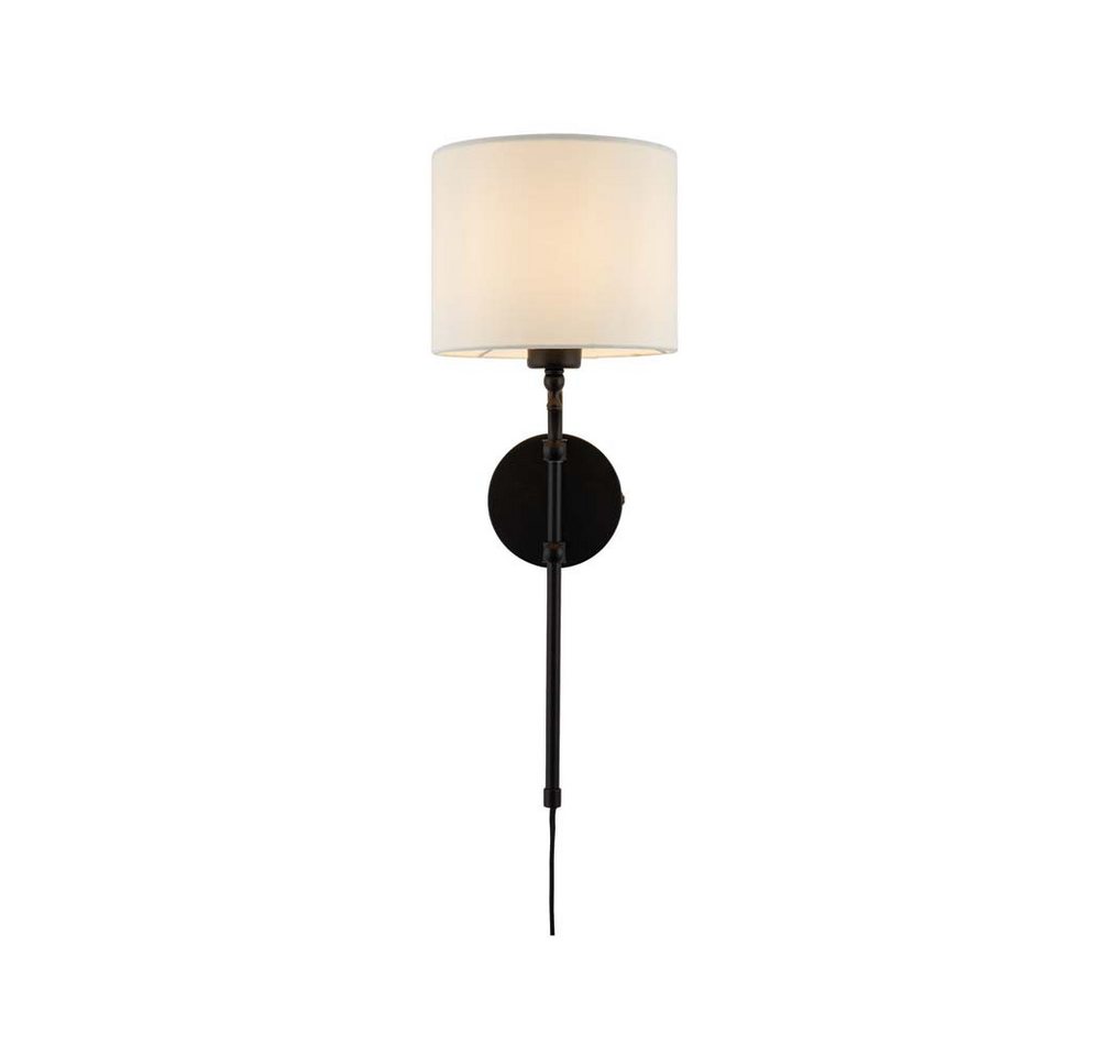 Searchlight Wandleuchte, Wandlampe Wandleuchte Flurlampe schwarz Textil Schlafzimmerleuchte Searchlight Wandleuchte, Wandlampe Wandleuchte Flurlampe schwarz Textil Schlafzimmerleuchte von Searchlight