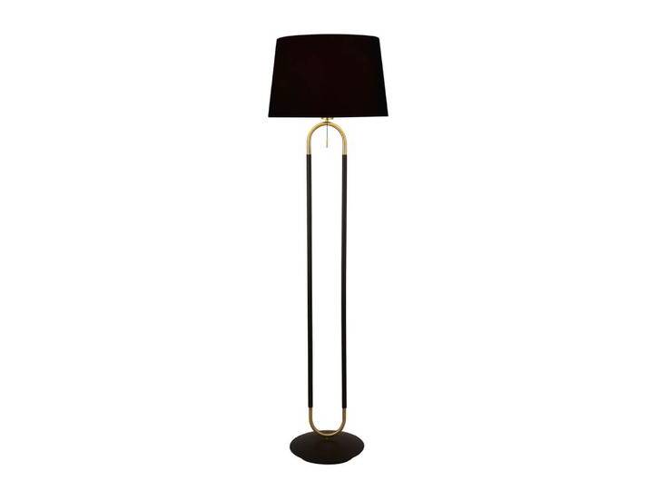 Stehlampe Jazz 161 cm schwarz mit Gold Searchlight - EU41432SB von Searchlight