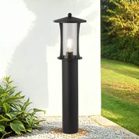Stehleuchte außen IP44 73 cm E27 Schwarz Alu Glas Garten von Searchlight