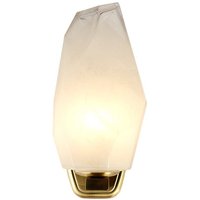 Stilvolle Wandleuchte Glas Metall IP44 G9 in Messing Stilvolle Wandleuchte Glas Metall IP44 G9 in Messing von Searchlight