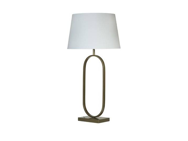 Tischlampe Modish Bronze mit weißer Kappe Searchlight - EU94102WH von Searchlight