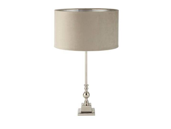 Tischleuchte Chrom Whitby mit taupefarbener Kapuze Searchlight - Tischleuchte Chrom Whitby mit taupefarbener Kapuze Searchlight - von Searchlight