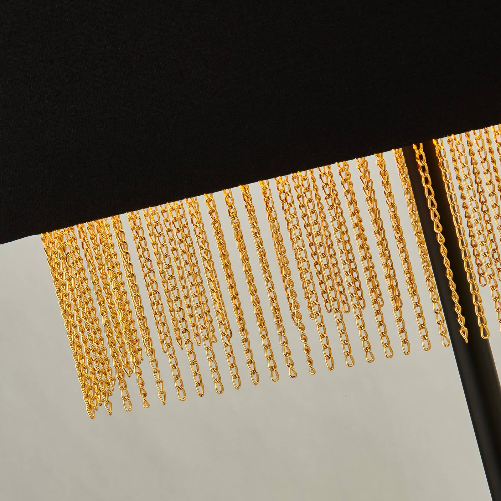 Tischleuchte Fringe mit Textilschirm von Searchlight