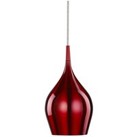 Vintage Pendelleuchte E14 in Rot von Searchlight