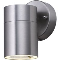 Wandleuchte Außen Downlight Stahl IP44 GU10 H:12 cm von Searchlight