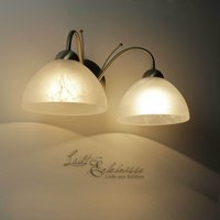 Zeitlose Wandleuchte 2-flmg. messing-farben Zeitlose Wandleuchte 2-flmg. messing-farben von Searchlight