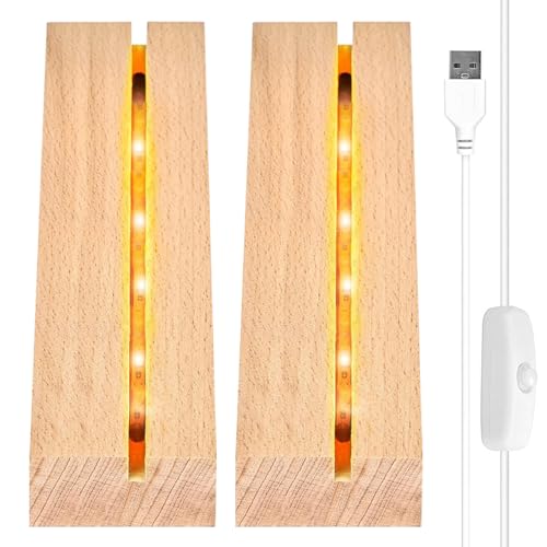 Seasboes LED Lichter Display Basis, 2 Stück LED Lichter Display Basis Leuchtsockel, Desktop LED Leuchten Sockel, Display-Basis mit USB-Schalter, Rechteckig LED-Lichter Display Ständer für Tischdisplay Seasboes LED Lichter Display Basis, 2 Stück LED Lichter Display Basis Leuchtsockel, Desktop LED Leuchten Sockel, Display-Basis mit USB-Schalter, Rechteckig LED-Lichter Display Ständer für Tischdisplay von Seasboes