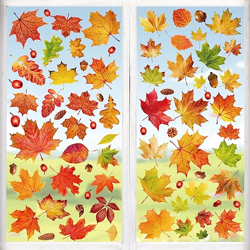 Thanksgiving Fenster Aufkleber, 6 Sheet Erntedankfest Fensteraufkleber, Herbst Fenster Aufkleber, Thanksgiving Dekorationen, Ohne Kleber Statisch Selbsthaftend Fensterdeko Herbstdeko Thanksgiving Fenster Aufkleber, 6 Sheet Erntedankfest Fensteraufkleber, Herbst Fenster Aufkleber, Thanksgiving Dekorationen, Ohne Kleber Statisch Selbsthaftend Fensterdeko Herbstdeko von Seasboes