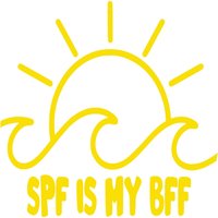 Spf Is My Bff Aufkleber Day Spa Hautpflege Sonnenschutz Dekor Ästhetik Wandaufkleber Auto Kosmetikerin von SeascapeEsthetics