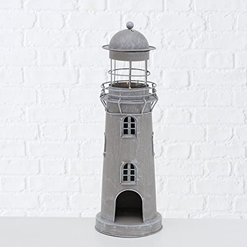 Maritime Windlicht Laternen Leuchtturm Aussichtsturm aus Eisen Größen (grau, klein) von Seaside No.64