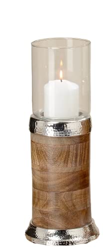 Seaside No.64 - Kerzenständer/Windlicht aus Mangoholz und Glas für Stumpenkerzen oder Teelichter - Dekoration für Tisch, Kommode oder Fensterbank - zeitlos für Sommer, Herbst, Winter und Frühling Seaside No.64 - Kerzenständer/Windlicht aus Mangoholz und Glas für Stumpenkerzen oder Teelichter - Dekoration für Tisch, Kommode oder Fensterbank - zeitlos für Sommer, Herbst, Winter und Frühling von Seaside No.64