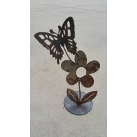 Metall Schmetterling Gartenkunst von SeasideMetalDesign