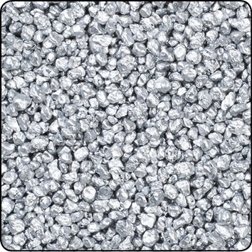 Season 5 Liter Dekogranulat/farbiges Granulat (2-3 mm) im Eimer - Farbe: (Silber) von Season