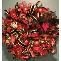 Mardi Gras Heißen Roten Kranz von SeasonalCreation