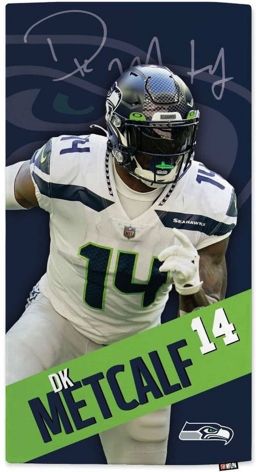 Seattle Seahawks Strandtuch NFLPA D.K. Metcalf Beach Towel Motion Seattle Seahawks Strandtuch NFLPA D.K. Metcalf Beach Towel Motion von Seattle Seahawks