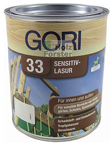 0,75L Gori 33 8101 Weiß 33 Sensitiv-Lasur Dünnschichtlasur Holzschutz von Gori