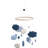 Sebra - Baby Mobile Wolken, denim blue von Sebra