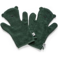 Sebra - Frottee-Badhandschuh Milo, bottle green (2er-Set) von Sebra