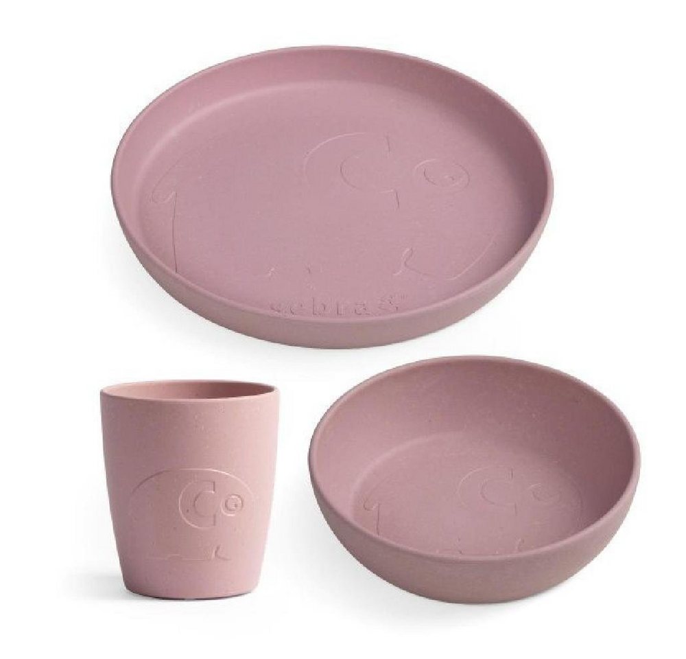 Sebra Kindergeschirr-Set Geschirr-Set MUMS Blossom Pink (3-teilig) von Sebra