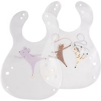 Sebra - Kunststofflätzchen, Teeny Toes (2er-Set) von Sebra