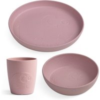 Sebra - MUMS Kindergeschirr-Set, blossom pink (3-tlg.) von Sebra