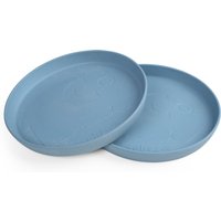 Sebra - MUMS Kinderteller, Ø 19 cm, powder blue (2er-Set) von Sebra